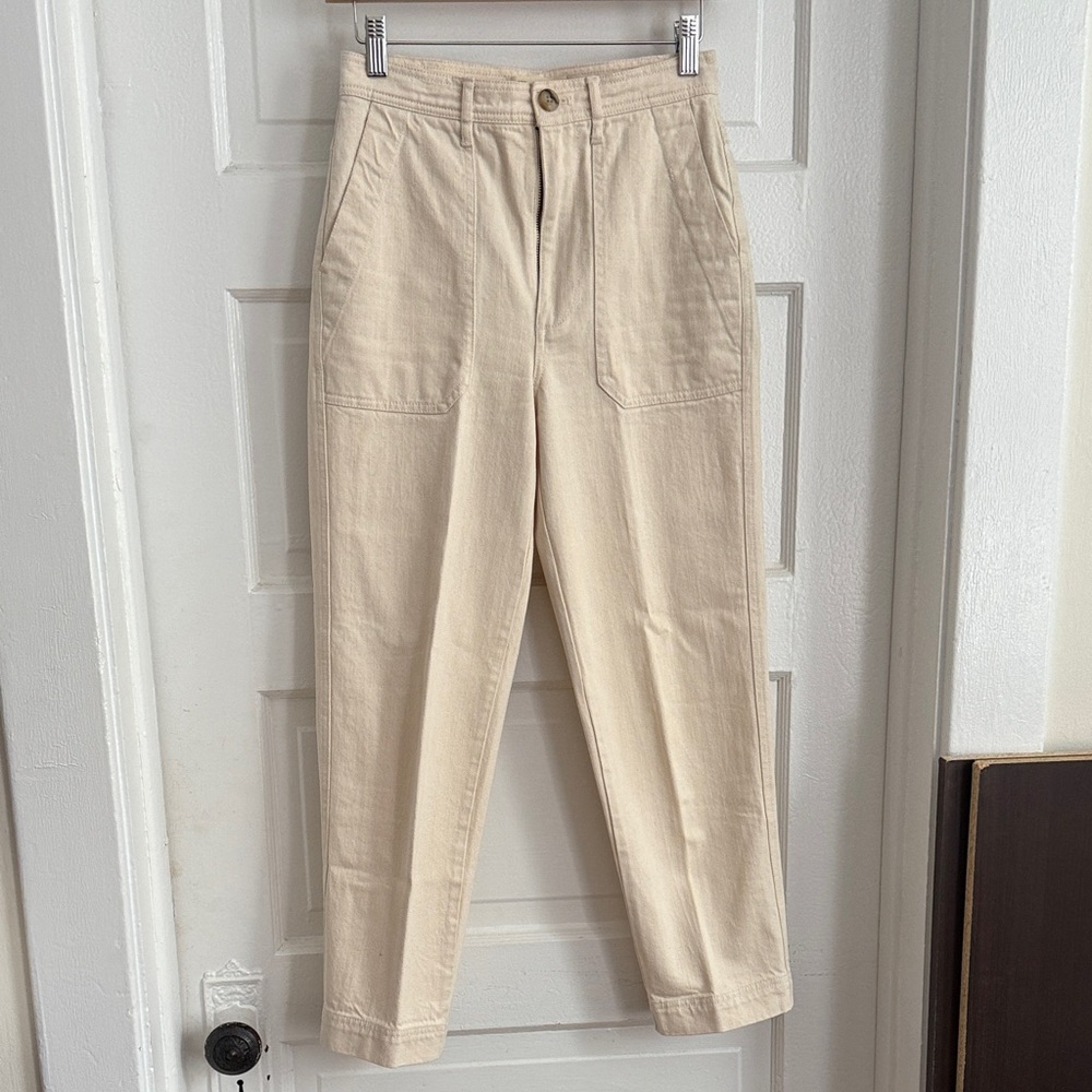 Madewell cream/parchment colored Jeans
